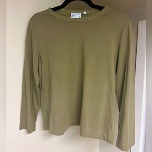 Olive green long sleeve t-shirt Frank & Oak size MED
